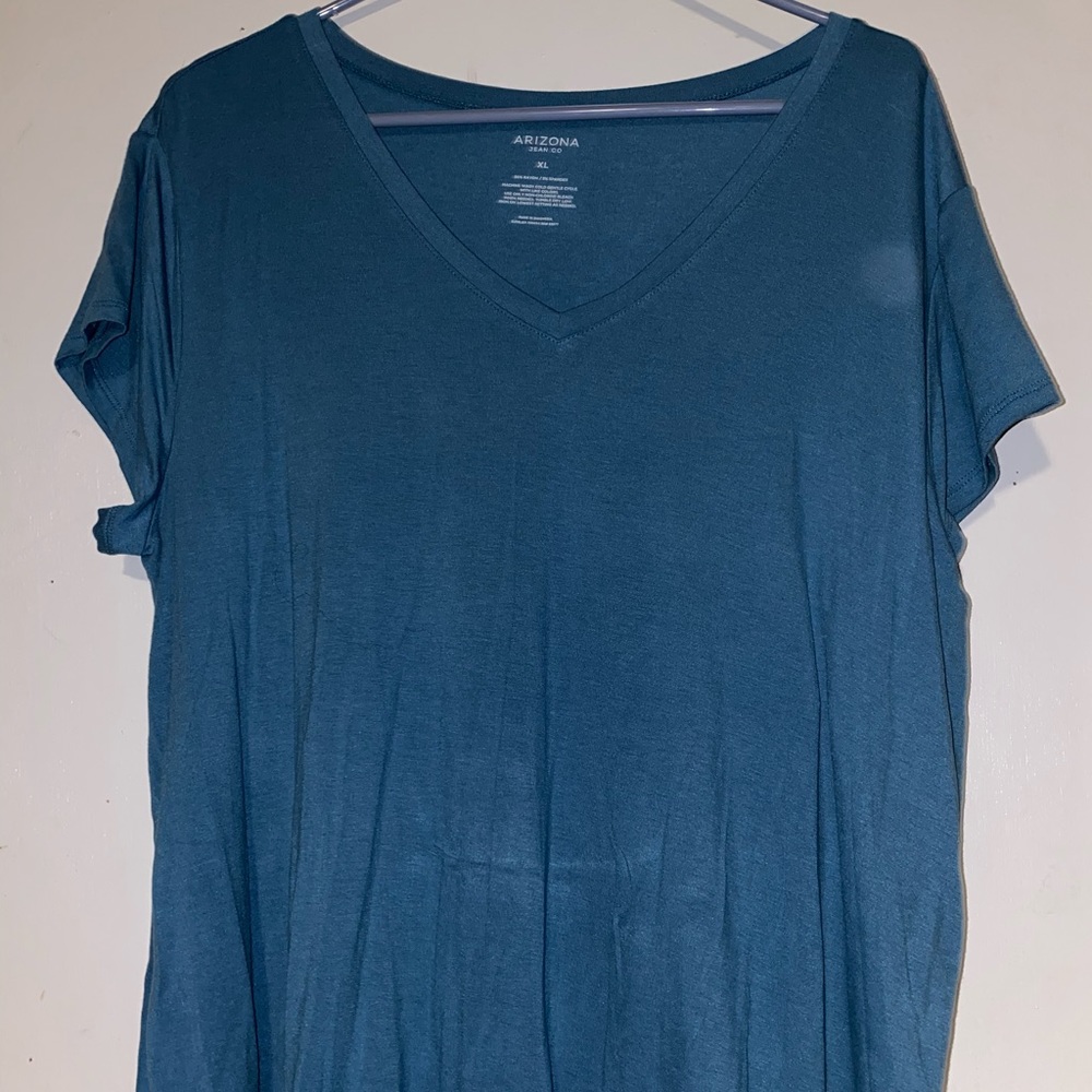 Blue tee
